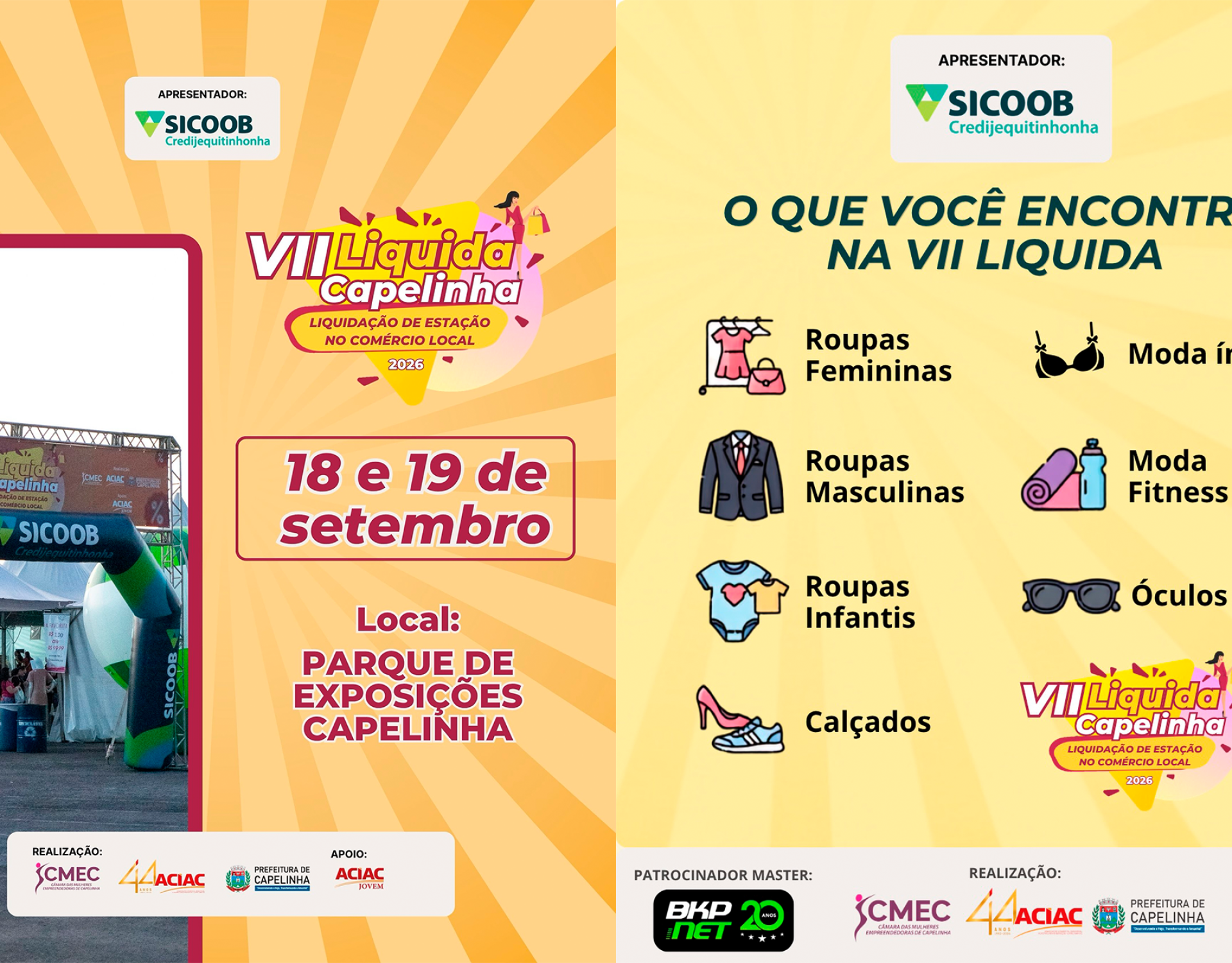 VII Líquida Capelinha 2026: A maior liquidação do comércio local movimenta o Parque de Exposições nesta semana